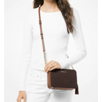 Сумка Michael Kors Jet Set Crossbody Acorn Brown