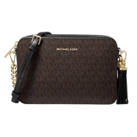 Сумка Michael Kors Jet Set Crossbody Brown Black Small