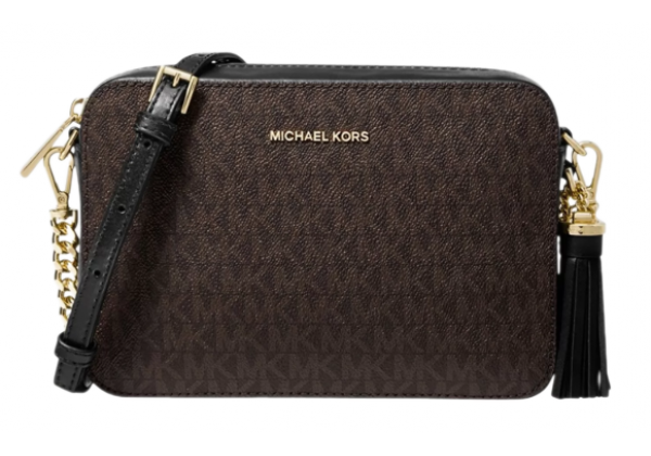 Сумка Michael Kors Jet Set Crossbody Brown Black Small