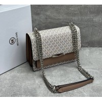 Сумка Michael Kors Cece Logo White Beige