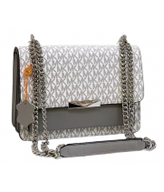 Сумка Michael Kors Cece Logo White Grey
