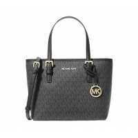 Cумка Michael Kors Jet Set Travel Logo Grey Black