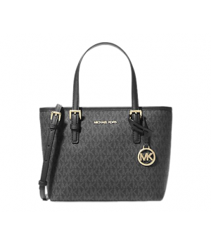 Cумка Michael Kors Jet Set Travel Logo Grey Black