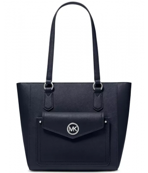 Сумка Michael Kors Jet Set Medium Logo Pocket Tote Bag черная