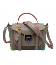 Сумка Из Гладкой Кожи Michael Kors Manhattan Бежевая