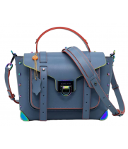Сумка Из Гладкой Кожи Michael Kors Manhattan Синяя