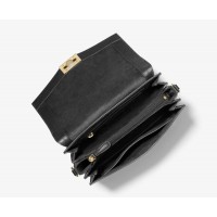 Michael Kors Hendrix Extra-Small Leather Crossbody Black