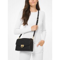 Michael Kors Hendrix Extra-Small Leather Crossbody Black