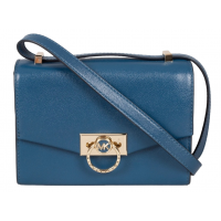 Michael Kors Hendrix Extra-Small Leather Crossbody Blue