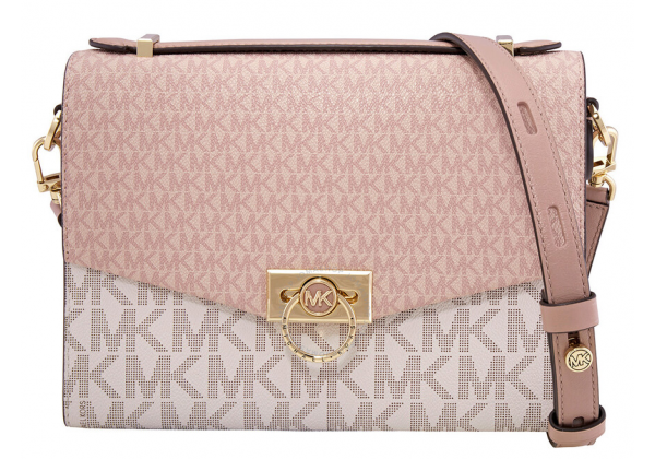 Сумка Michael Kors Hendrix Pink White