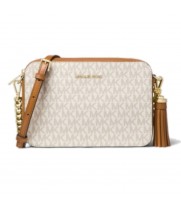 Сумка Michael Kors Ginny Medium с логотипом бежевая