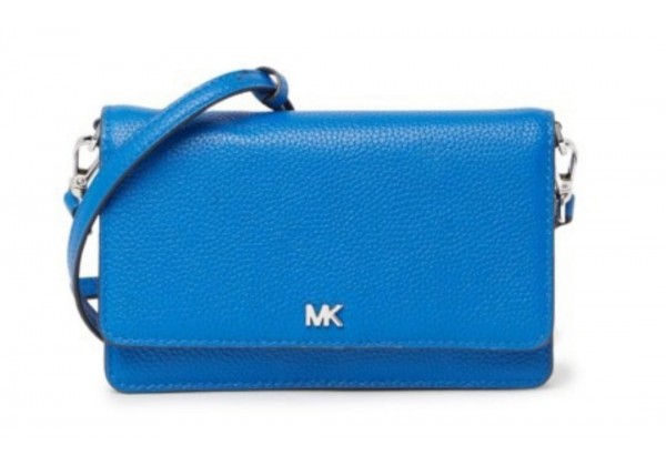 Сумка Michael Kors Leather Wallet Crossbody Bag синяя