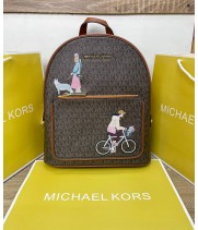 Рюкзак Michael Kors Signature Logo Brown Print