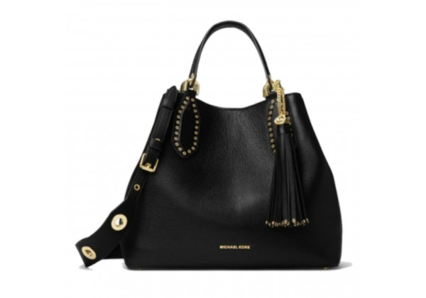 Сумка Michael Kors Brooklyn Small Leather Grab Bag черная