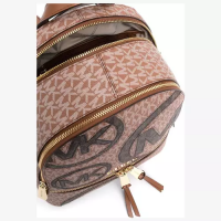 Рюкзак Michael Kors Rhea с монограмой коричневый