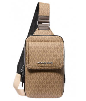 Мужская сумка Michael Kors Hudson Signature Logo Sling Pack