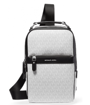 Мужская сумка Michael Kors Hudson Logo Sling Pack Bright White