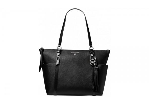 Michael Kors Nomad Large Leather Top-Zip Tote