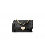 Michael Kors Cece Medium Leather Ribbon Chain Shoulder