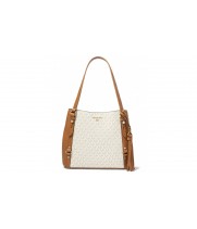 Michael Kors Carrie Large Signature Shoulder Tote
