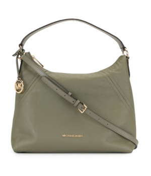 Сумка Michael Kors Aria Leather Shoulder Bag зеленая