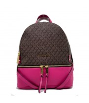 Рюкзак Michael Kors Rhea коричнево розовый с золотым