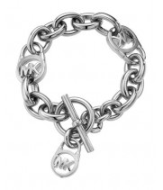 Браслет Michael Kors Цепь Замком Серебряный