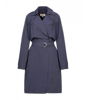 Пальто Michael Kors Doubl Collar Drapy Trench синее