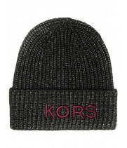 Шапка Michael Kors Мужская С Красной Надписью Бренда Серая