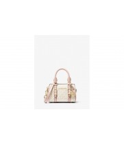 Сумка Michael Kors Bedford Legacy с логотипом белая с розовым