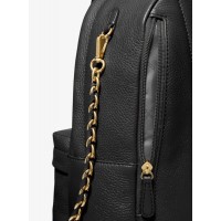 Рюкзак Michael Kors Slater Pebbled с цепочкой черный