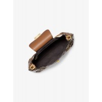 Michael Kors Bancroft Small Patchwork Snakeskin and Leather Shoulder Bag