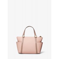 Michael Kors Nomad Small Two-Tone Saffiano Leather Top-Zip Tote Bag