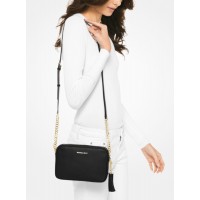 Michael Kors Ginny Leather Crossbody Bag с золотистой цепочкой