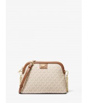 Michael Kors Large Logo Dome Crossbody Bag бежевая
