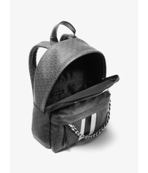 Рюкзак Michael Kors Slater Medium Stripe с логотипом черный