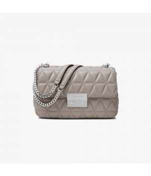 Сумка Michael Kors Sloan Editor Quilted-Leather - Pearl Gray
