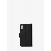 Michael Kors Saffiano Leather Folio Case for iPhone X/XS