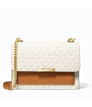Сумка Michael Kors Белая Jade Женская 30T9GJ4L9B Vanilla Large Logo