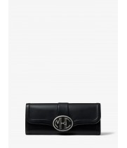 Michael Kors Monogramme Vachetta Leather Clutch