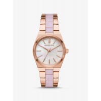 Michael Kors Channing Rose Gold-Tone and Acetate Watch