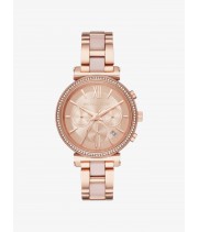 Michael Kors Sofie Pavé Rose Gold Tone and Acetate Watch