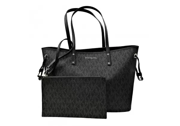 Женская Сумка Michael Kors Jet Set Travel 35T8STVT9B Black Большая