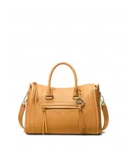 Michael Kors Carine Leather Medium Satchel